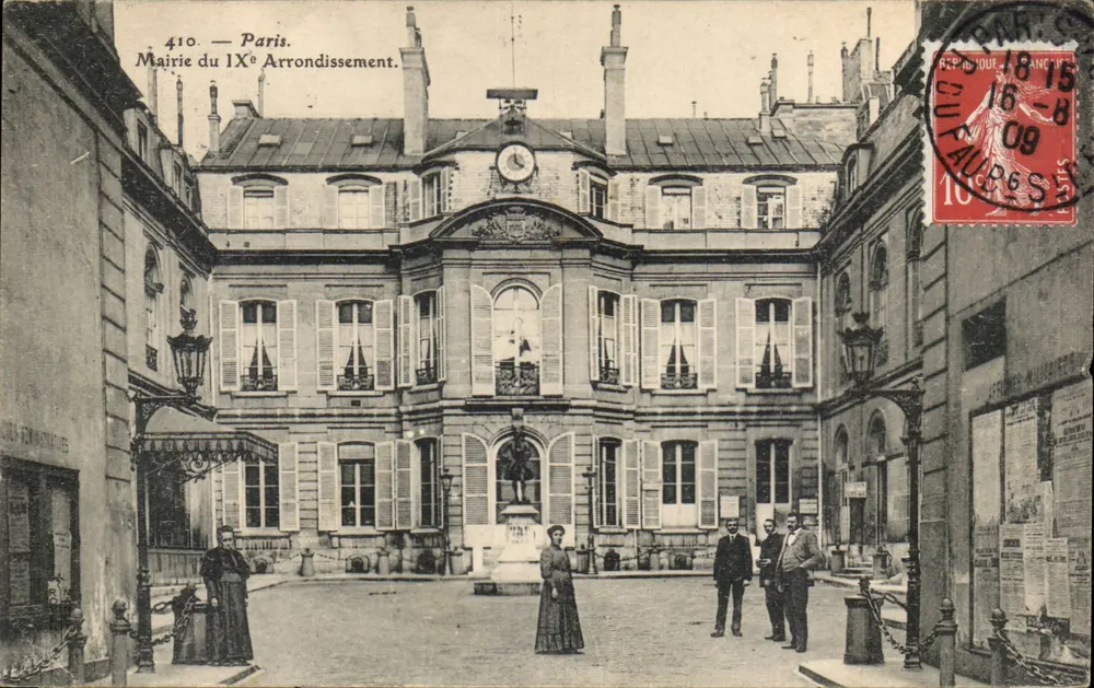 Prefeitura do 19º Arrondissement — Paris — editor J. D. B. n°410 - Frente