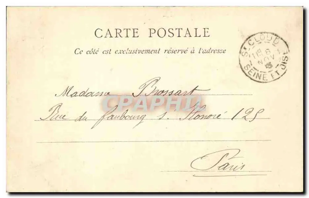 Paris — Hotel Regina — C. L. C. - Verso