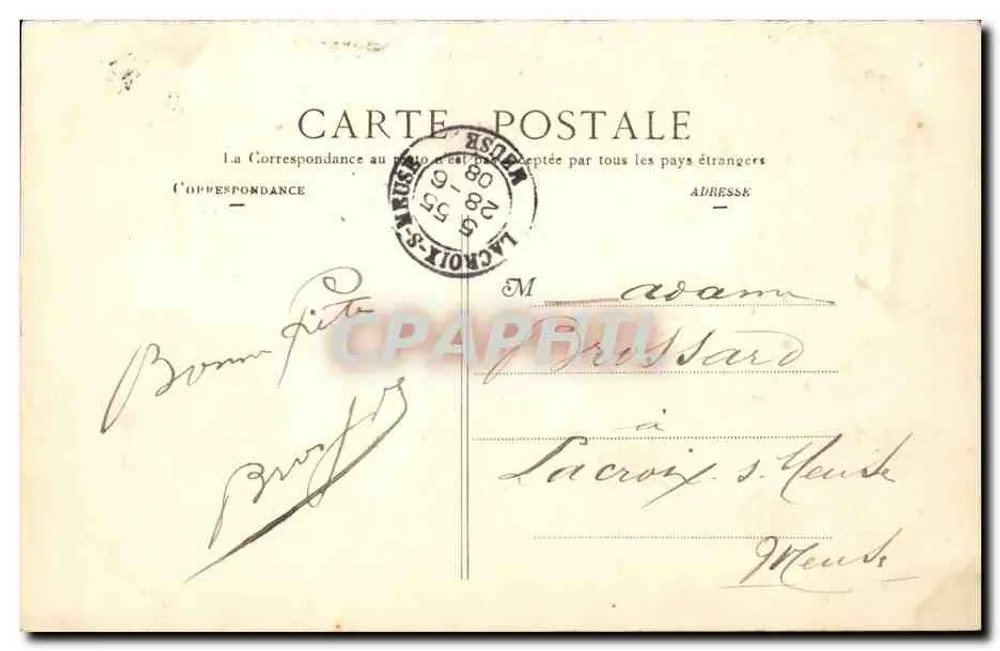 Paris XVI — Rue Galilée, Avenue Marceau und Rue Newton — A La Pleure et Billard - Rückseite