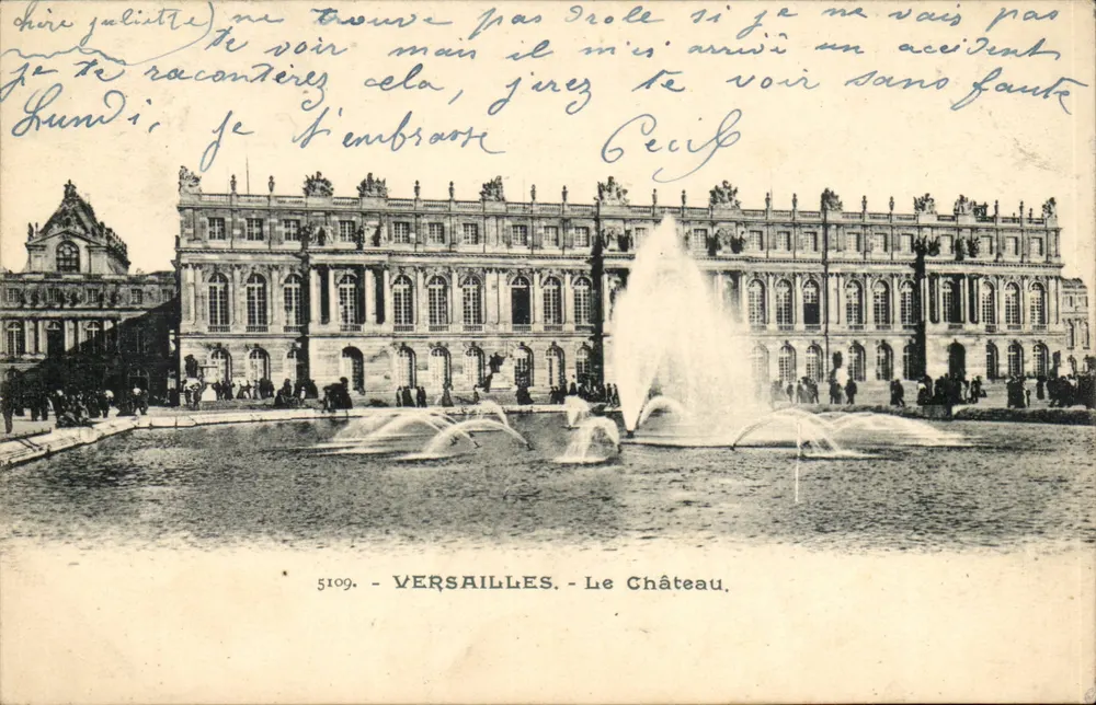 Versailles - O Castelo — editor desconhecido, n° 5109 - Frente
