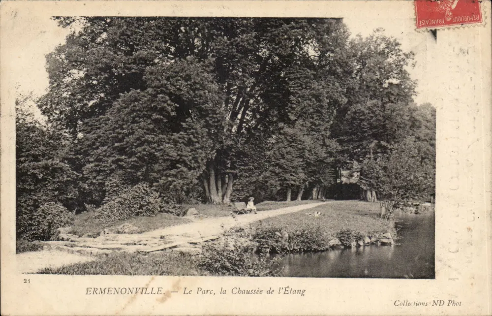Ermenonville — Der Park, die Chaussée de l'Étang — Collections ND Phot - Vorderseite