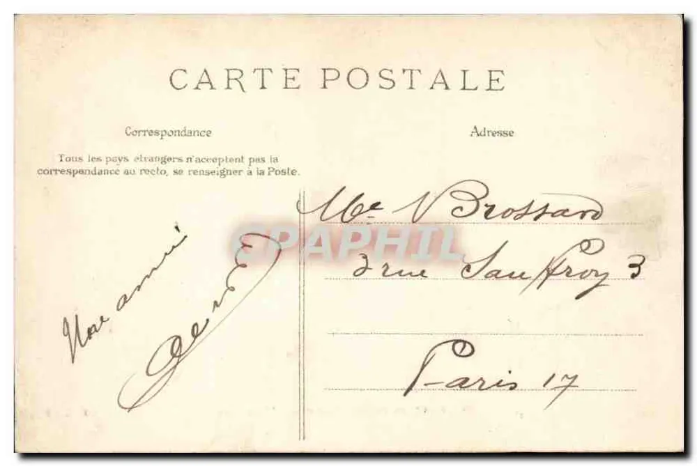 Floresta de Fontainebleau — O Elefante — SIRIGNY Édit. n°31 - Verso