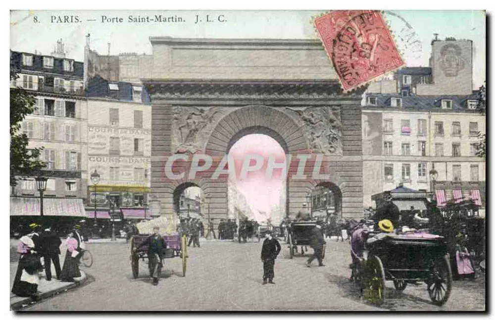 Paris — Porta Saint-Martin — J. L. C. - Frente