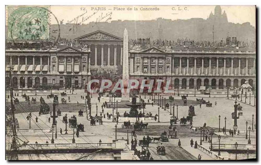 Paris — Praça da Concórdia — C. L. C. - Frente