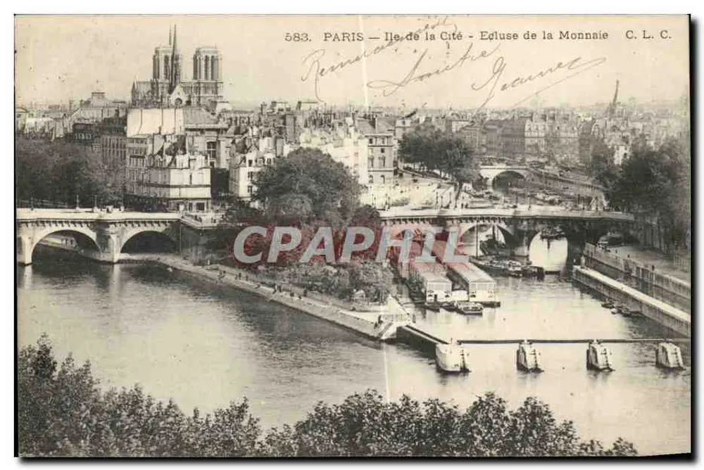Paris — Ilha da Cidade — Escada da Moeda — C. L. C. n°583 - Frente