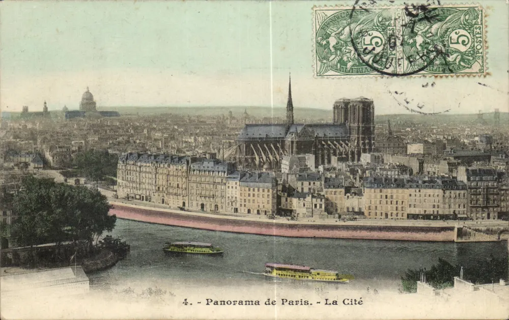 Paris - Panorama de Paris - A Cidade — editor A Cidade, n°4 - Frente