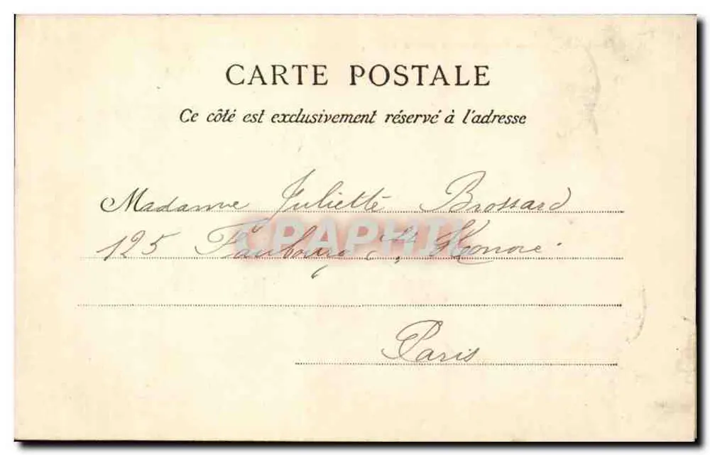 PARIS — Perspektivansicht der Seine, aufgenommen vom Carrousel-Brücke — Verlag Delerue, Nr. 138 - Rückseite