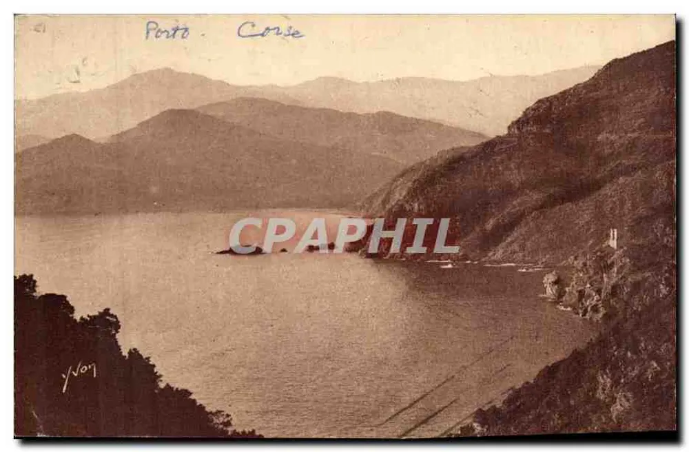 Porto - Korsika — Blick auf die Bucht — Éditions d'Art Française - Vorderseite