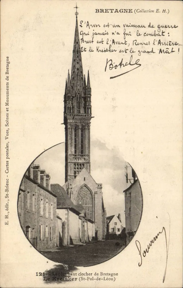 Le Kreisker (St-Pol-de-Léon) — Der höchste Turm der Bretagne — E. H., Verlag, St-Brieuc - Vorderseite