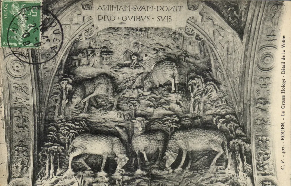 La Grosse Hologne - Detail der Votive - Rouen - Vorderseite