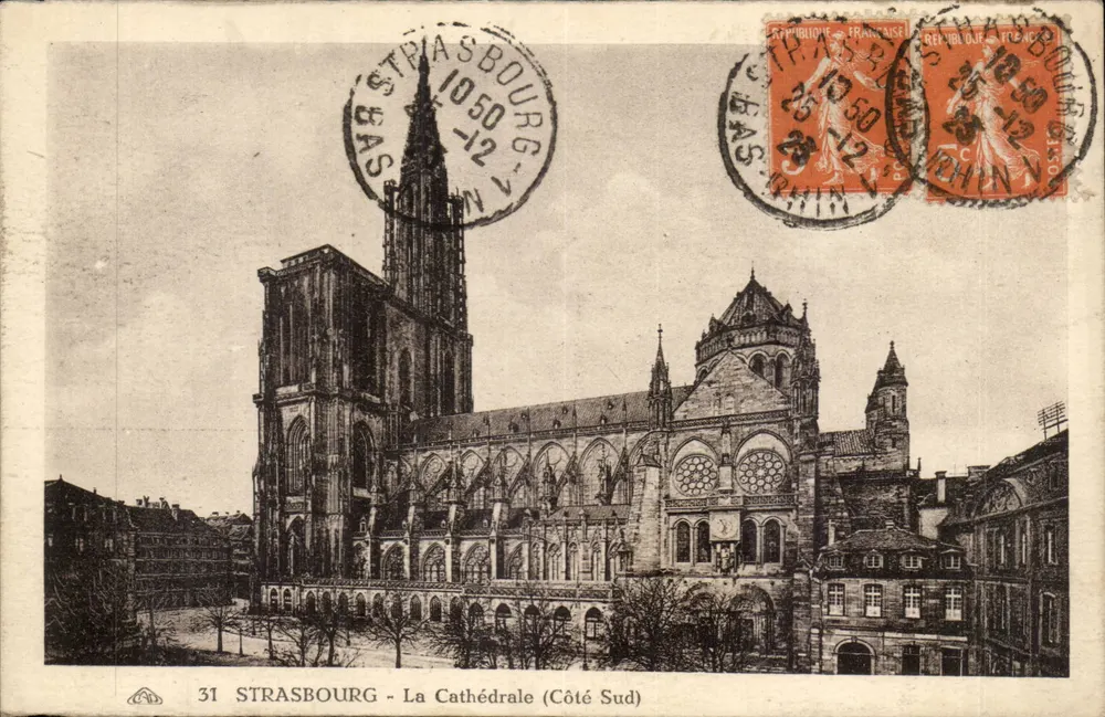 Strasbourg - A Catedral (Lado Sul) — editor desconhecido, n° 31 - Frente