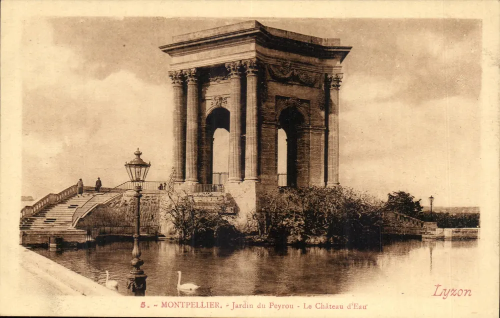 Montpellier - Jardin du Peyrou - Die Wasseruhr — Lyxon, n°5 - Vorderseite