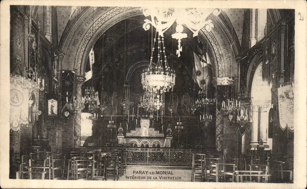 Innenansicht der Visitation — Paray-le-Monial — Edition des Großen Motivs der Basilika - Vorderseite