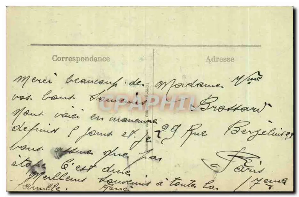 Duas mulheres auvergnatas — A Mariette chez l'Annette — G. D'O. n° 1236 - Verso
