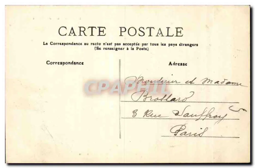 Bourrée d'Auvergne — scena z wsi z muzykiem i taniec — Vis-à-Vis, nr 302 - Rewers