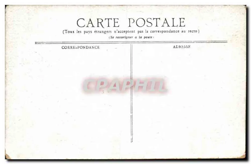 Saint-Cloud — Grandes Eaux — editor desconhecido, número de série não visível - Verso