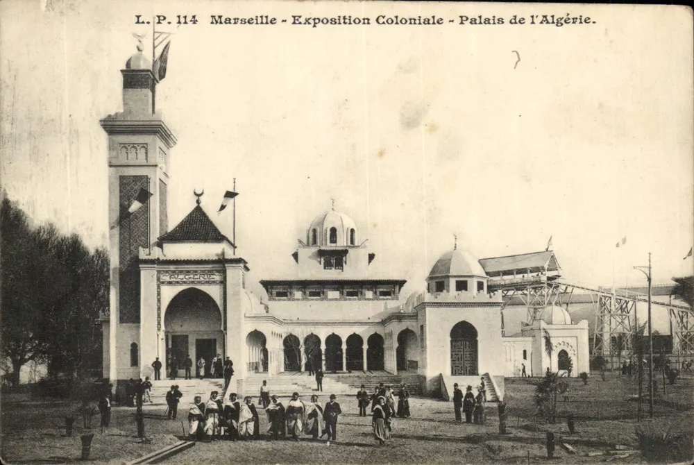Marseille - Exposição Colonial - Palácio da Argélia — L.P. 114 - Frente