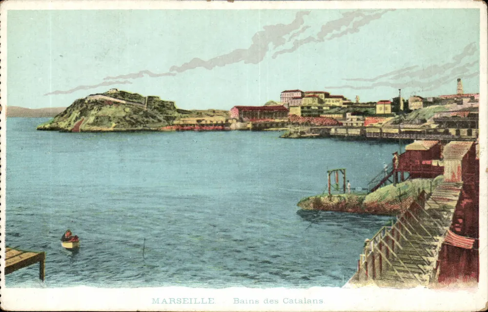Marseille — Banhos dos Catalães — editor não visível - Frente