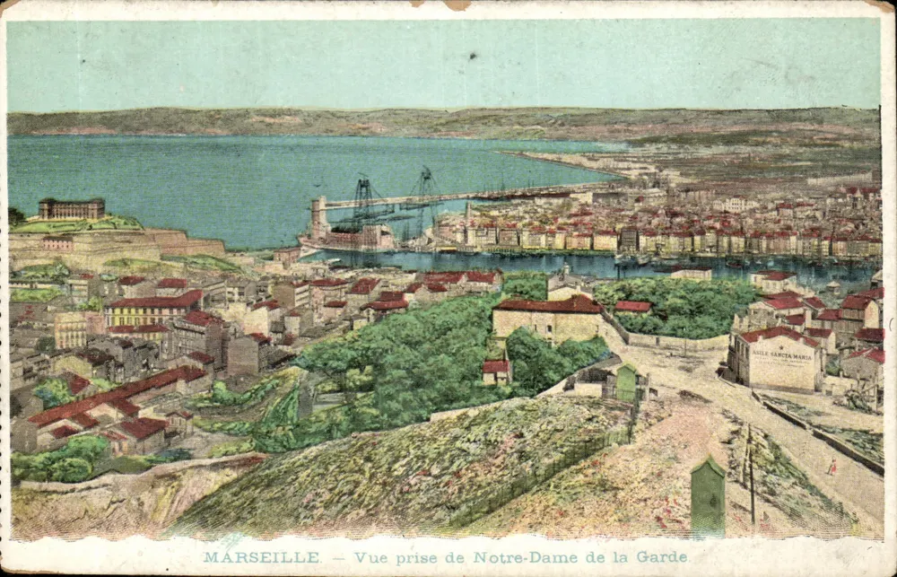 Marseille — Ansicht von Notre-Dame de la Garde — unbekannter Verlag, Seriennummer nicht sichtbar - Vorderseite