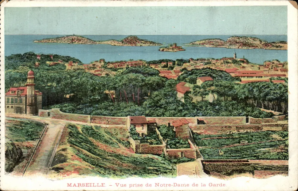 Marseille — Ansicht vom Notre-Dame de la Garde — Verleger nicht sichtbar - Vorderseite