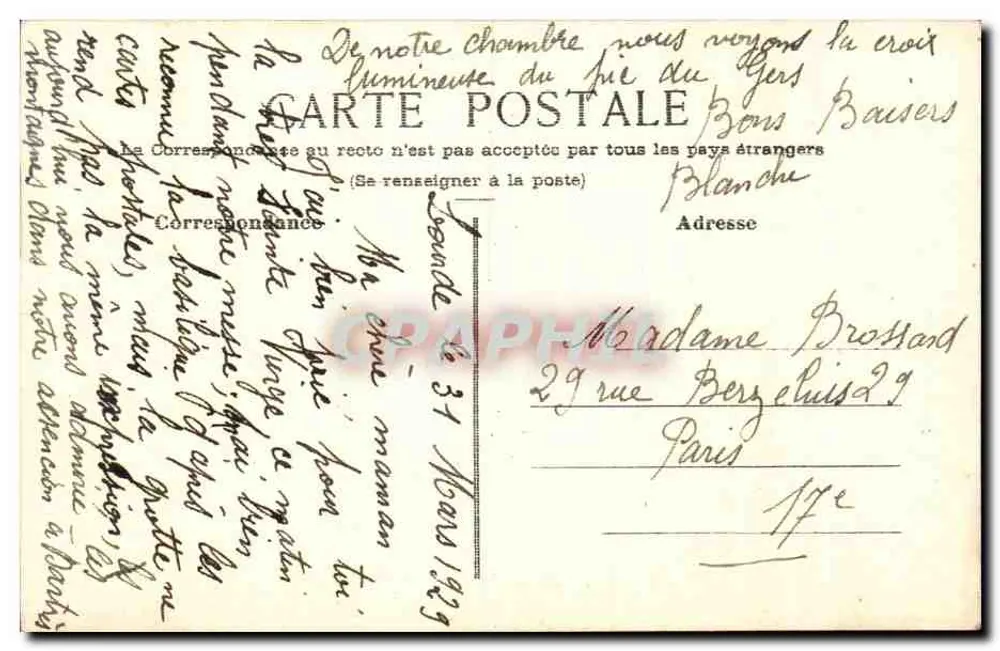 Fleurs d'anémones — aquarelle — signature BB - Rückseite