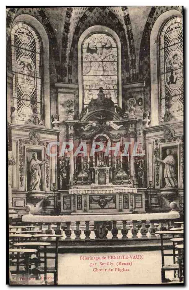 Pilgerung von BENOITE-VAUX — Chor der Kirche — von Souilly (Meuse) - Vorderseite