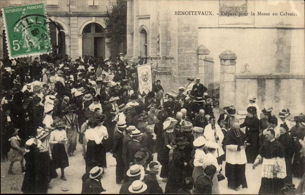 Benoitevaux — Abreise zur Messe am Calvary — Monsieur Cholet - Vorderseite