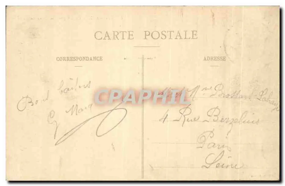 Benoitevaux — Abreise zur Messe am Calvary — Monsieur Cholet - Rückseite