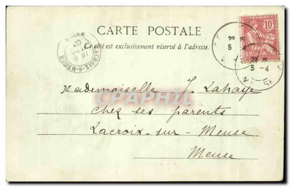 Commercy — Rue Carnot — Imp. Ad. Wolck (Déposé) N° 1472 - Verso