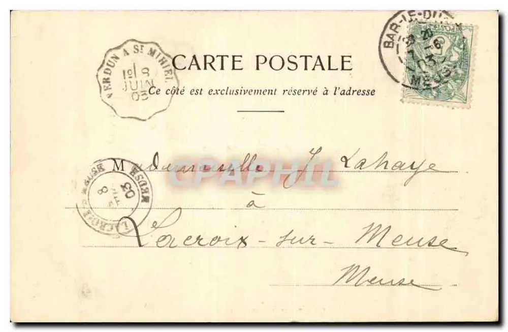 Bar-le-Duc — Igreja de São João — Livraria A. Laurent - Verso