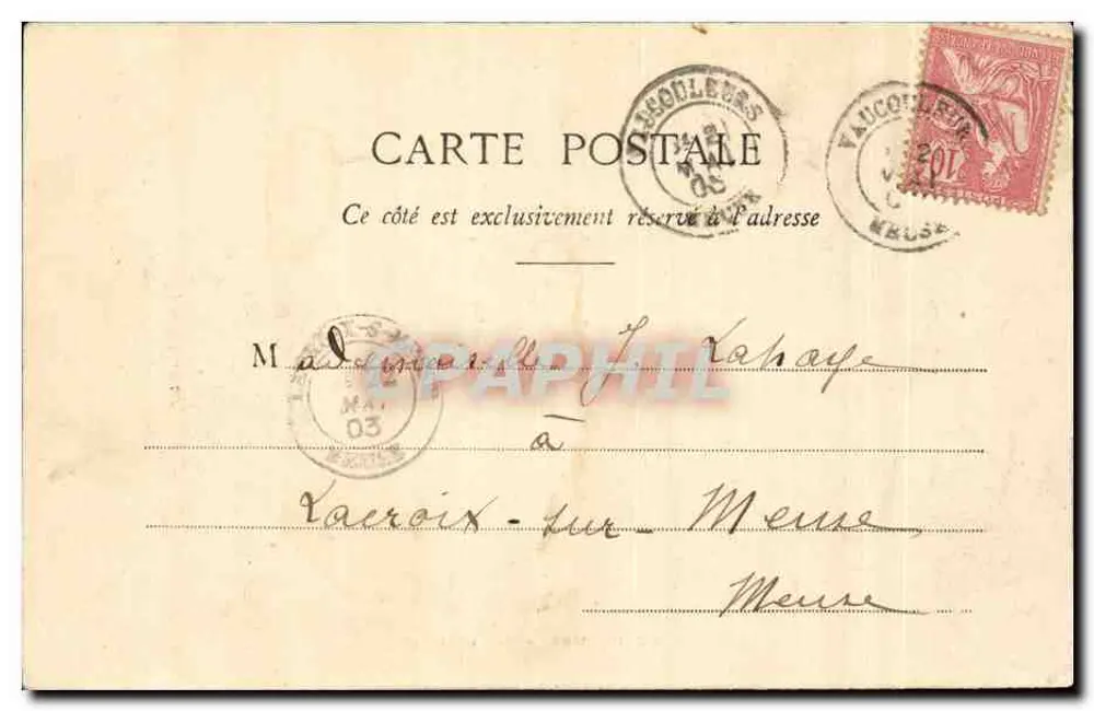 Vaucouleurs - Allgemeiner Blick — Sammlung Jeanne d'Arc — Imp. Ad. Weick, Saint-Hié (Dep. 55) Nr. 1438 - Rückseite