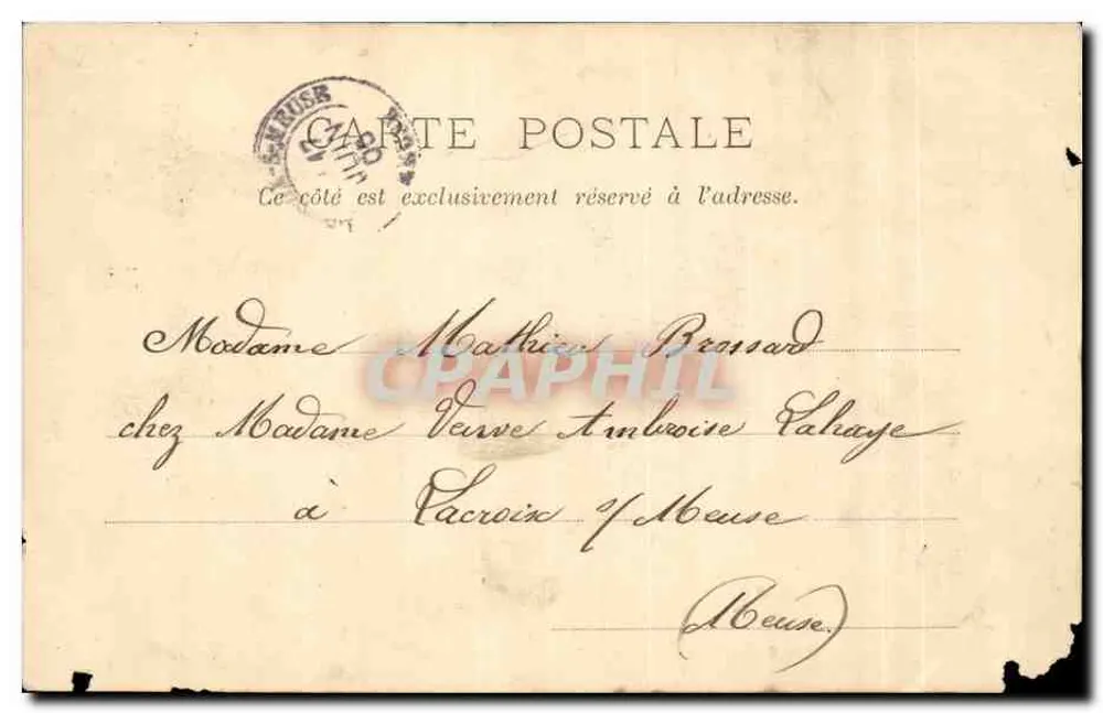 Conflans-sur-Lanterne — Avenue de la Gare — Reuchet, éd., Fougères - Rückseite