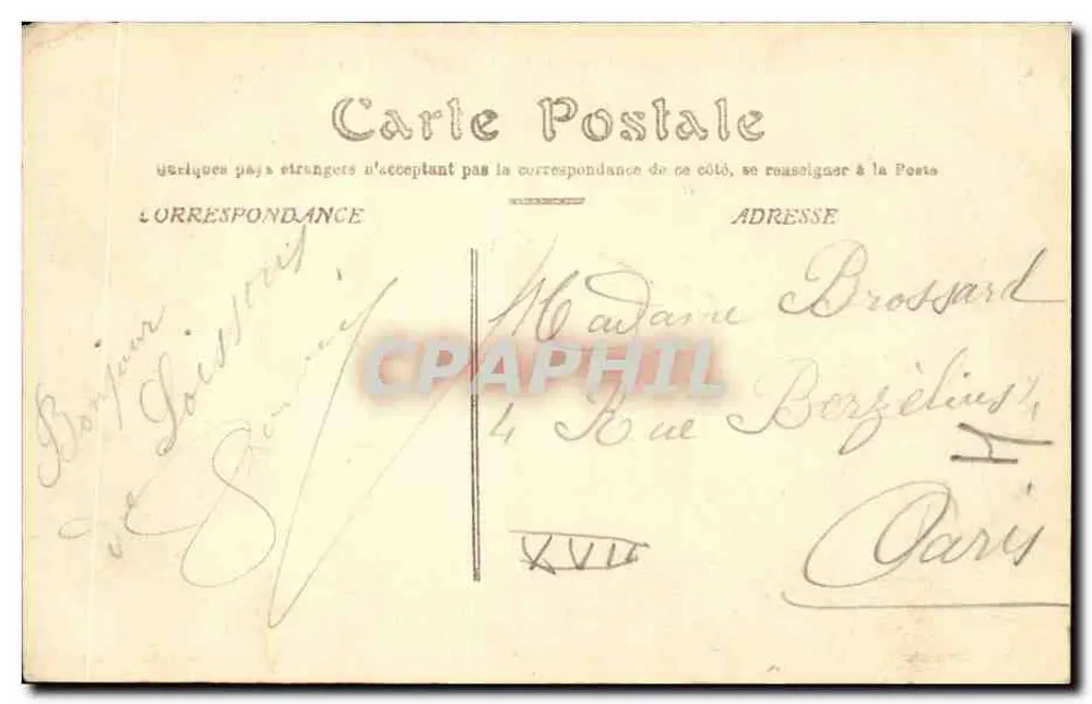 Soissons — Panorama — Bairro da Catedral. - Verso