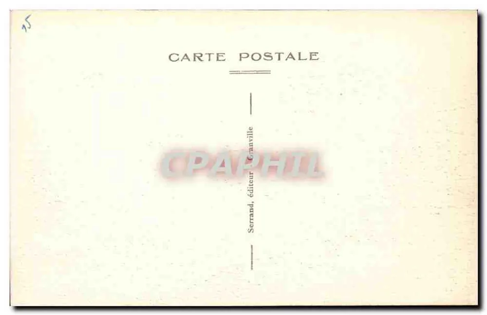 Granville — Blick von den Klippen — Serrand, Verlag Granville - Rückseite