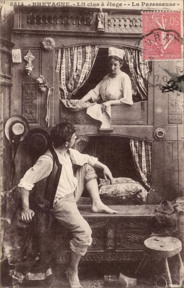 Bretagne - Oberes Zimmer - « La Paresseuse » - Anonymer Verleger, Nr. 5514 - Vorderseite