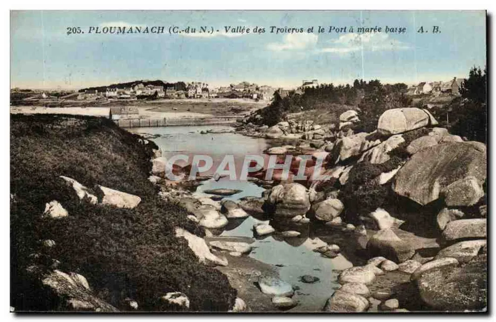 PLOUMANACH (C.-du N.) - Tal der Troieros und der Hafen bei Ebbe - A. B. - Vorderseite