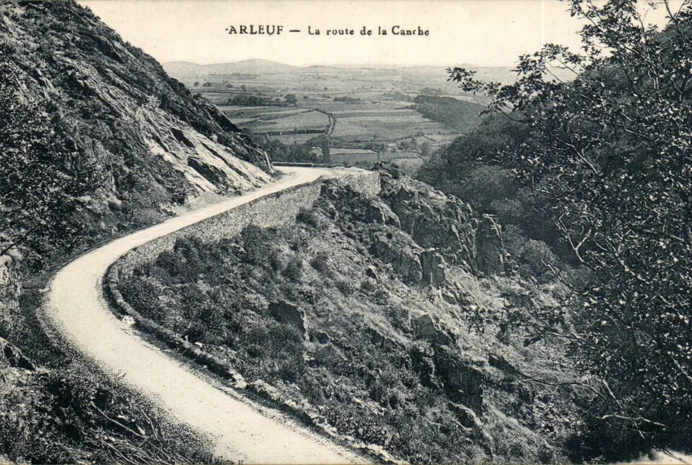 Arleuf — A estrada da Canche — editor não identificado - Frente