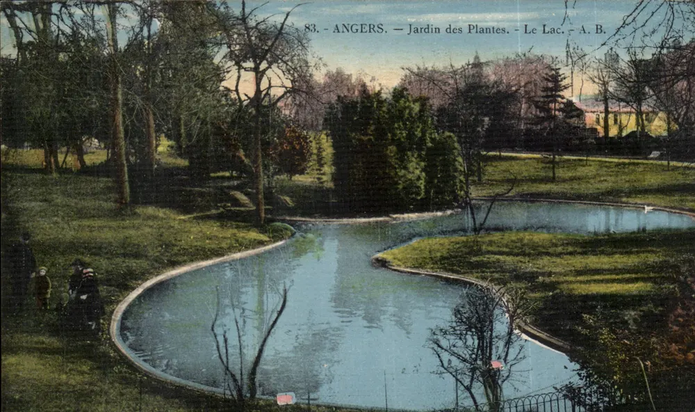 Angers — Botanischer Garten — Der See — A.B. n°83 - Vorderseite