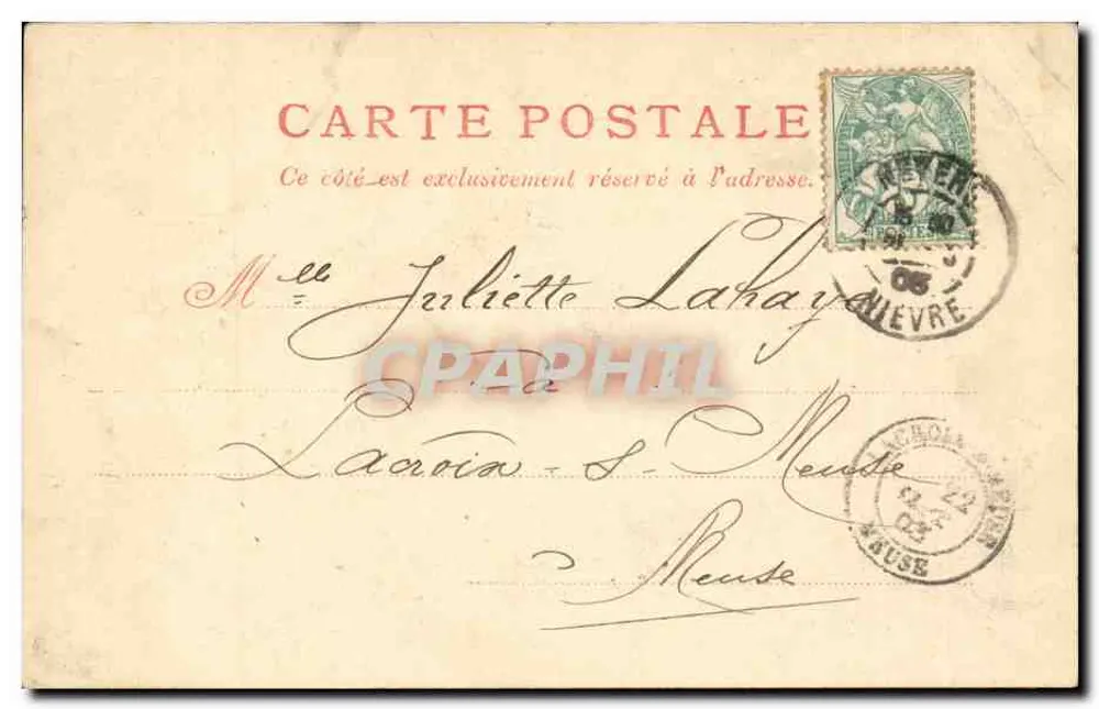 Nevers, a fonte da Place de la République — Coleção G. Guérot, No 31 - Verso