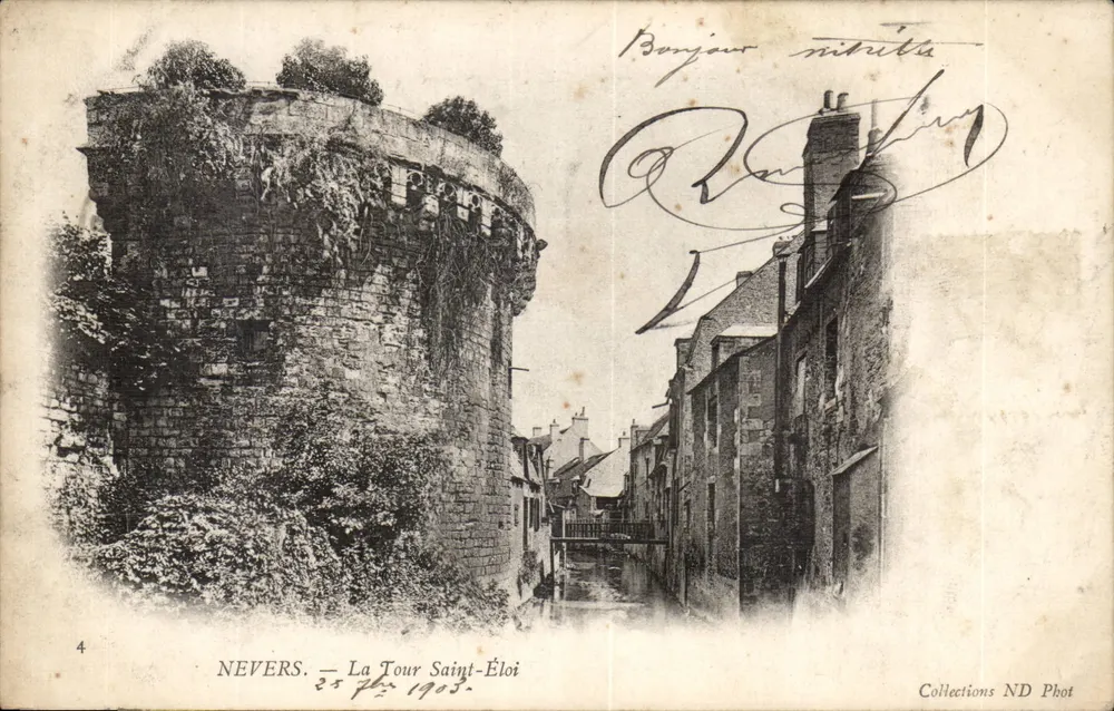 Nevers — A Torre Saint-Éloi — Coleções ND Phot - Frente