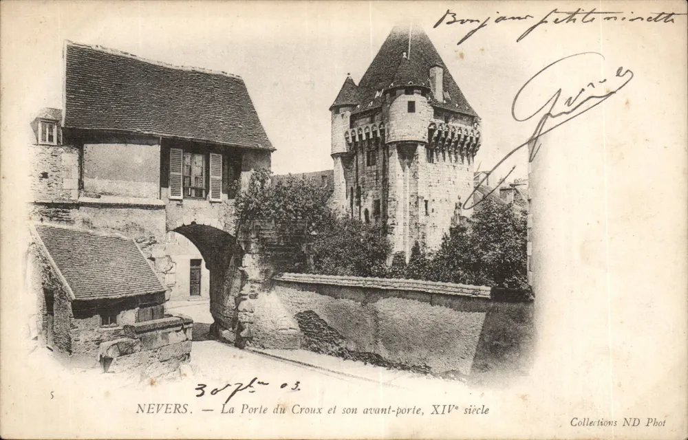 Nevers — Die Porte du Croix und ihr Vorgang, 14. Jahrhundert — Collections ND Phot - Vorderseite