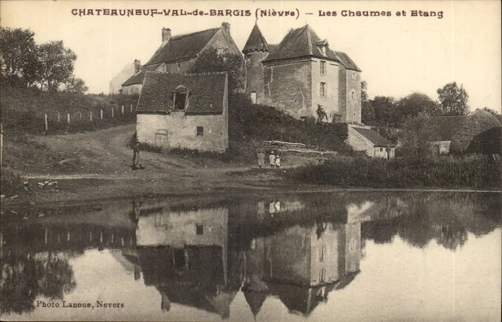 Châteauneuf-Val-de-Bargis (Nièvre) — Les Chaumes und Etang — Photo Lanoue, Nevers - Vorderseite