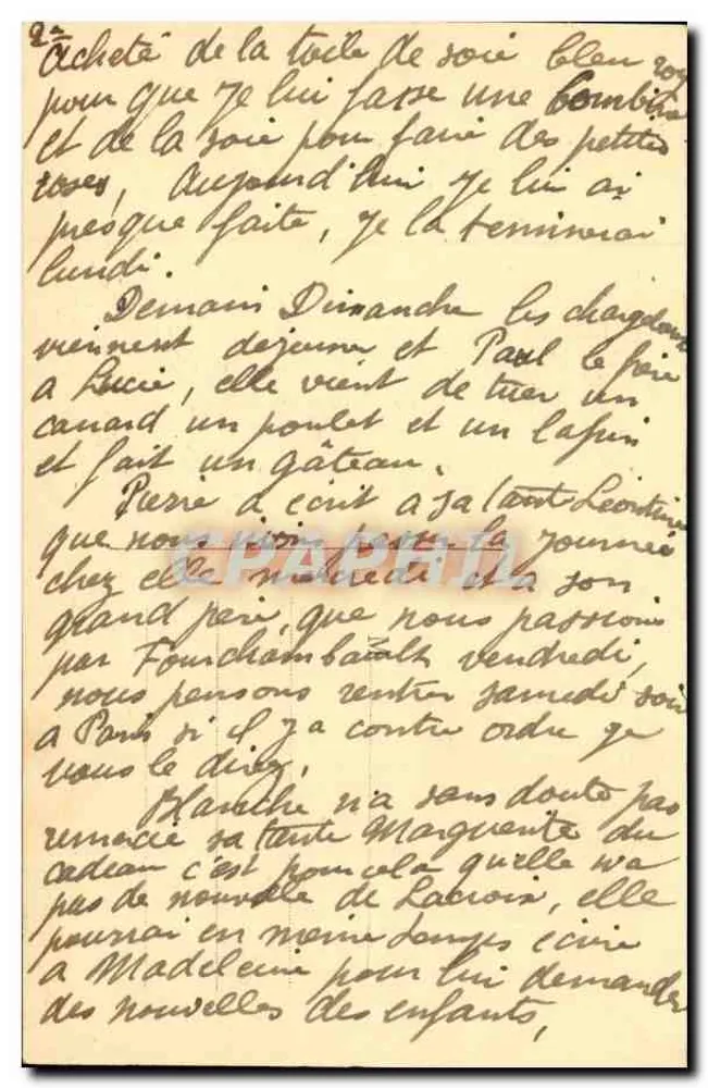 CHATILLON-en-BAZOIS — Schloss und Alte Turm — Edition Goblier-Bouquet - Rückseite