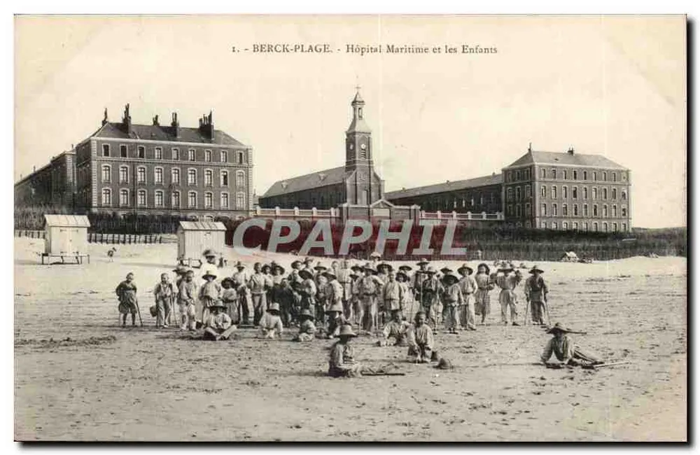 Berck-Plage - Seehospital und die Kinder - Vorderseite