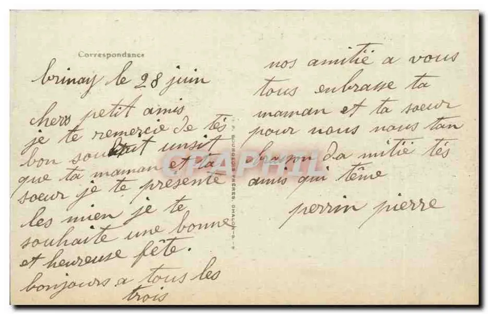 Saint-Honoré-les-Bains — Das Dorf und der Alte Berg — Edit. Jacquet - Rückseite