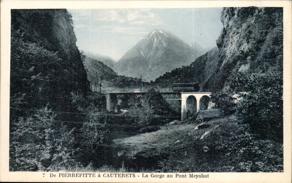 Von Pierrefitte nach Cauterets - Die Schlucht bei Pont Meyabat — H. Rus, Cauterets - Vorderseite