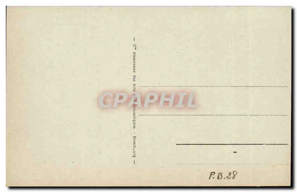 Cauterets - A Vale de Lutoar — edição Almanach dos Artes e Tradições Populares, Strasbourg - Verso