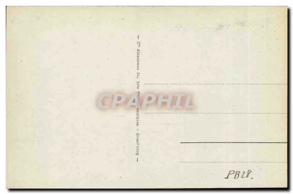 Cauterets - Vale de Lutour — Editor: Cie Alsacienne de Arts Graphiques, n° 103 - Verso