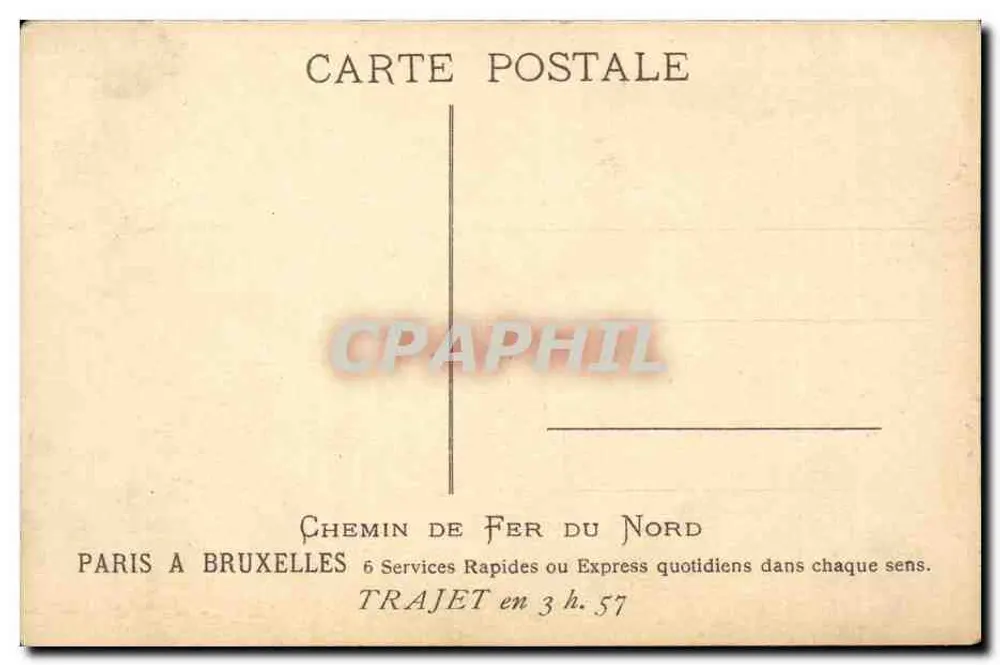 Ypres - Les Halles — winterliche Ansicht mit Schnee — G. Fraipont - Rückseite