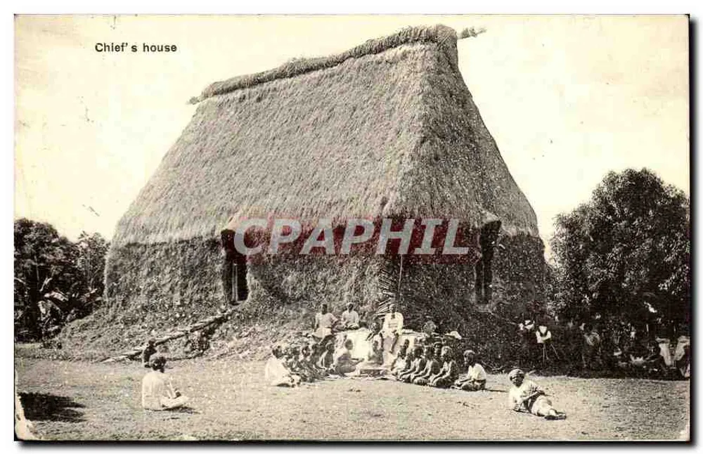 Chief's house — Wohnsitz eines fidschianischen Häuptlings — Henry Marks & Co. Ltd. Fiji - Vorderseite